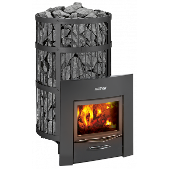 Дровяная печь для сауны - HARVIA Legend 300 Duo, черная