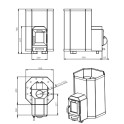 Дровяная банная печь - STOVEMAN 13-LS - 2