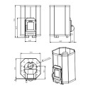 Дровяная банная печь - STOVEMAN 13 - 2