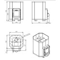 Дровяная банная печь - STOVEMAN 16 HEAVY - 2
