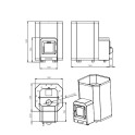 Дровяная банная печь - STOVEMAN 24 LS - 2