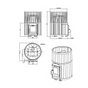 Дровяная банная печь - STOVEMAN CROWN 20R - 2