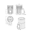 Дровяная банная печь - STOVEMAN CROWN 20R-LS - 2