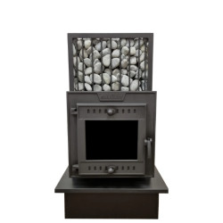 Дровяная банная печь - SUMMIT MANASLU с паровой коробкой и сеткой  Дровяная банная печь - SUMMIT MANASLU с паровой коробкой и сеткой