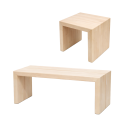 Скамейка для сауны MODEL 5, ольха - 0