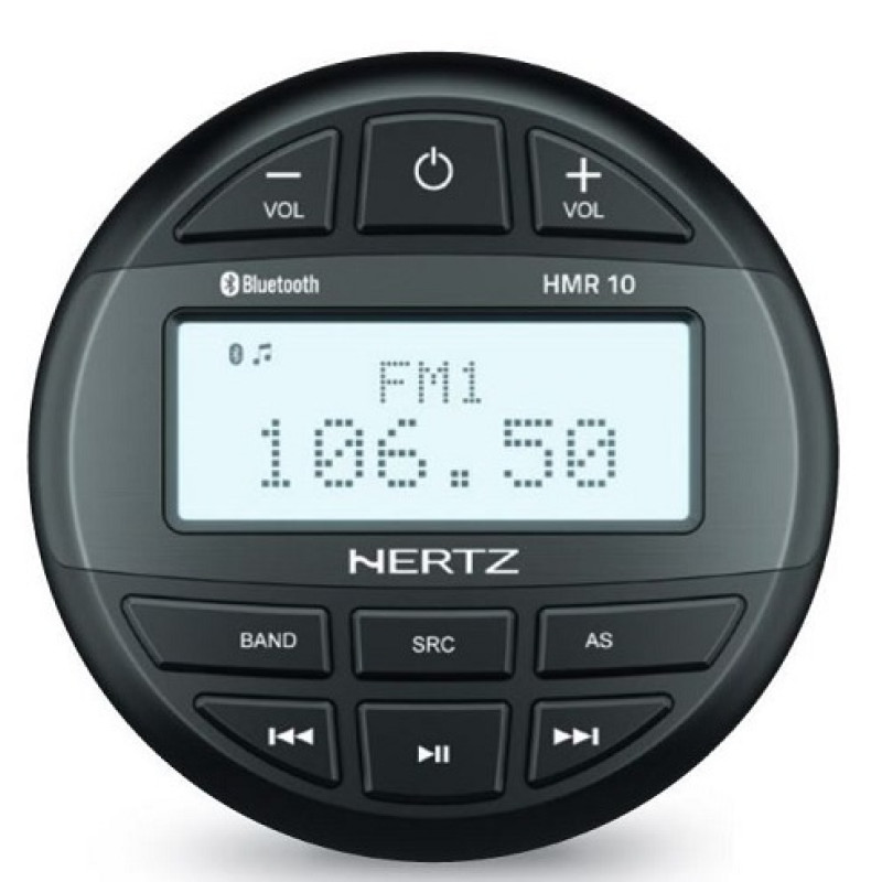 Музыкальный центр HMR 10D, без динамиков, водонепроницаемый, черный