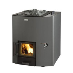 Дровяная банная печь NARVI NC 20 VS с баком для воды  Дровяная банная печь NARVI NC 20 VS с баком для воды