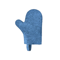 Перчатка для сауны, серая