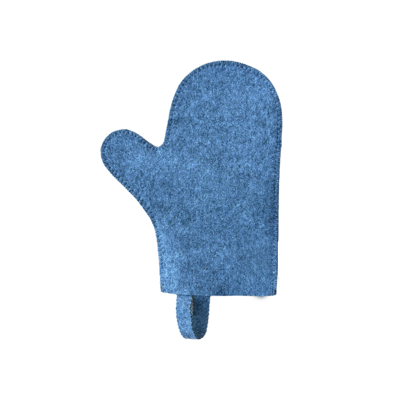 Перчатка для сауны, серая