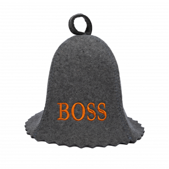 Шапка для сауны - BOSS, серая