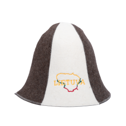 Банная шапка - Lietuva, полосатая 