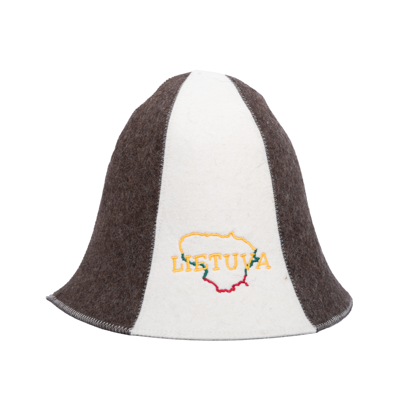 Банная шапка - Lietuva, полосатая