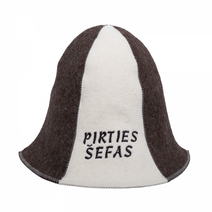 Шапка для сауны - PIRTIES ŠEFAS, полосатая