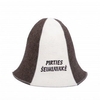 Шапка для сауны - PIRTIES ŠEIMININKĖ, в полоску