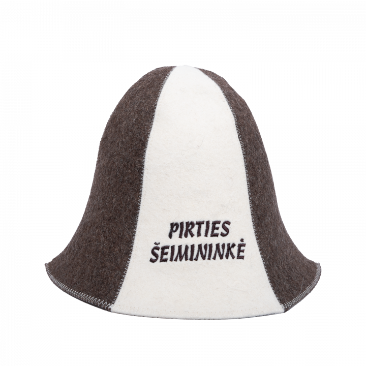 Шапка для сауны - PIRTIES ŠEIMININKĖ, в полоску