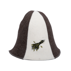 Шапка для сауны - ВЕНИК, полосатая  Шапка для сауны - ВЕНИК, полосатая