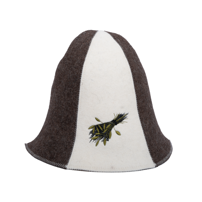 Шапка для сауны - ВЕНИК, полосатая