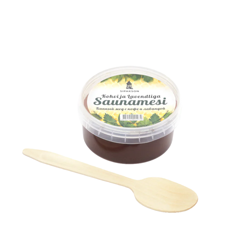 Мед для сауны с экстрактами кофе и лаванды, 200 г