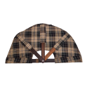 Вентилятор для сауны, тёмная клетчатая ткань - 1
