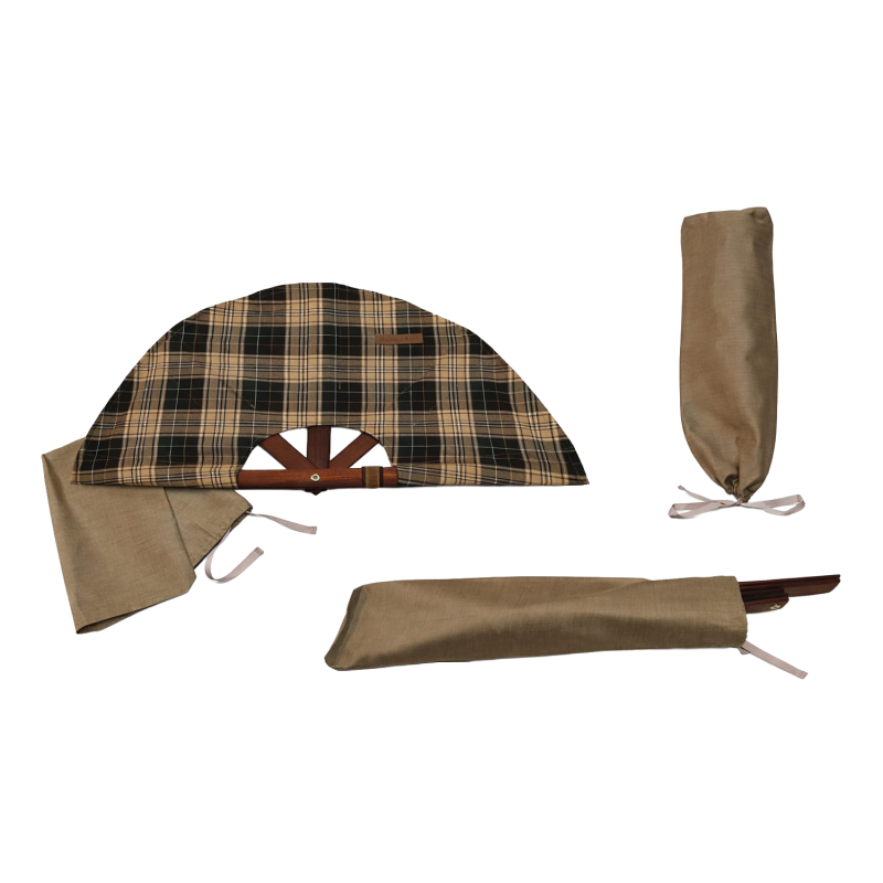 Вентилятор для сауны, тёмная клетчатая ткань