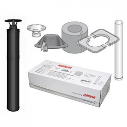 Комплект дымохода стальной изолированный - HARVIA, черный  Комплект дымохода стальной изолированный - HARVIA, черный