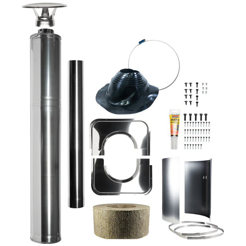 Комплект стального изолированного дымохода - HARVIA