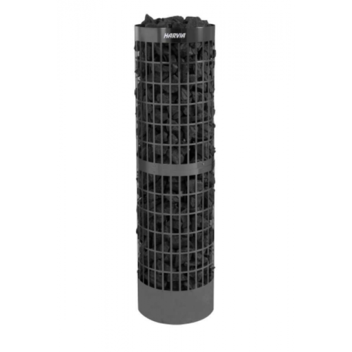 Электрический нагреватель для сауны - HARVIA Cilindro Pro Black Steel PC100E/135E 10/13,2 кВт