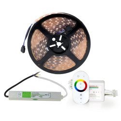 Комплект SAUFLEX 5050 LED RGB LUX 14,7 Вт/м 60 светодиодов/м  Комплект SAUFLEX 5050 LED RGB LUX 14,7 Вт/м 60 светодиодов/м