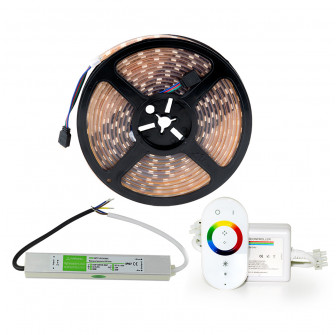 Комплект светодиодных ламп SAUFLEX 5050 LED RGB LUX, 14,7 Вт/м, 60 светодиодов/м.