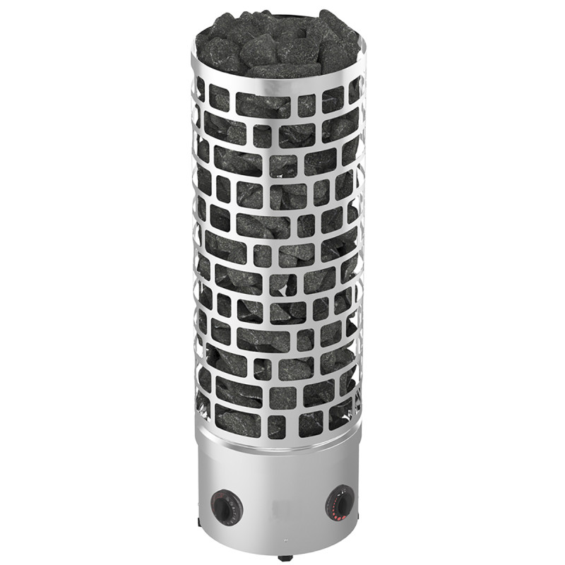 Электрическая каменка для сауны – SAWOTEC Ari Round, с блоком управления Электрическая каменка для сауны – SAWOTEC Ari Round, с блоком управления