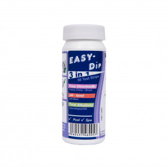 Тест-полоски для воды Easy-Dip 3 в 1, определение pH/CL/BR/щелочности, 50 шт.
