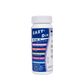 Тест-полоски для воды Easy-Dip 5 в 1, PH/CL/BR/Стабилизатор/Щелочность/Тестирование жесткости