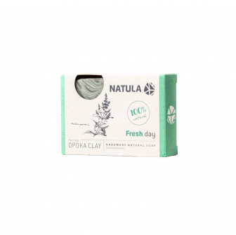 NATULA мыло для лица и тела с опокой и мятой 100г